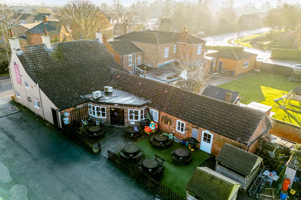 Batemans Pub - White Hart, Sibsey - Exterior Drone Photo