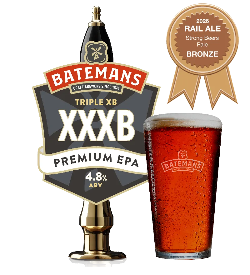 Batemans XXXB - Triple XB with Beer Glass & 2026 Medal Award