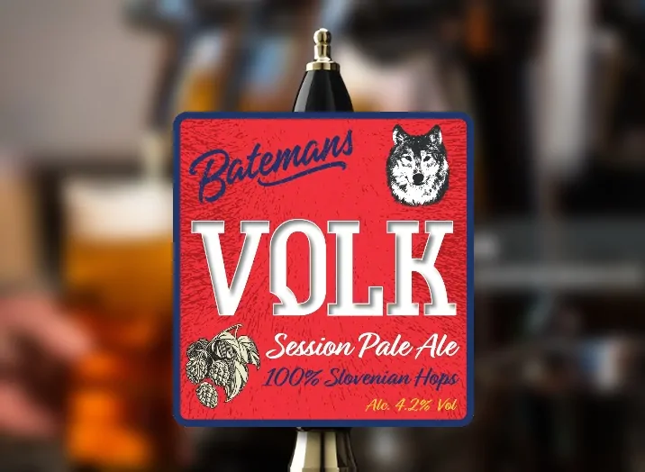 Batemans Volk 4.2% ABV Session Pale Ale made with 100% Slovenian Hops