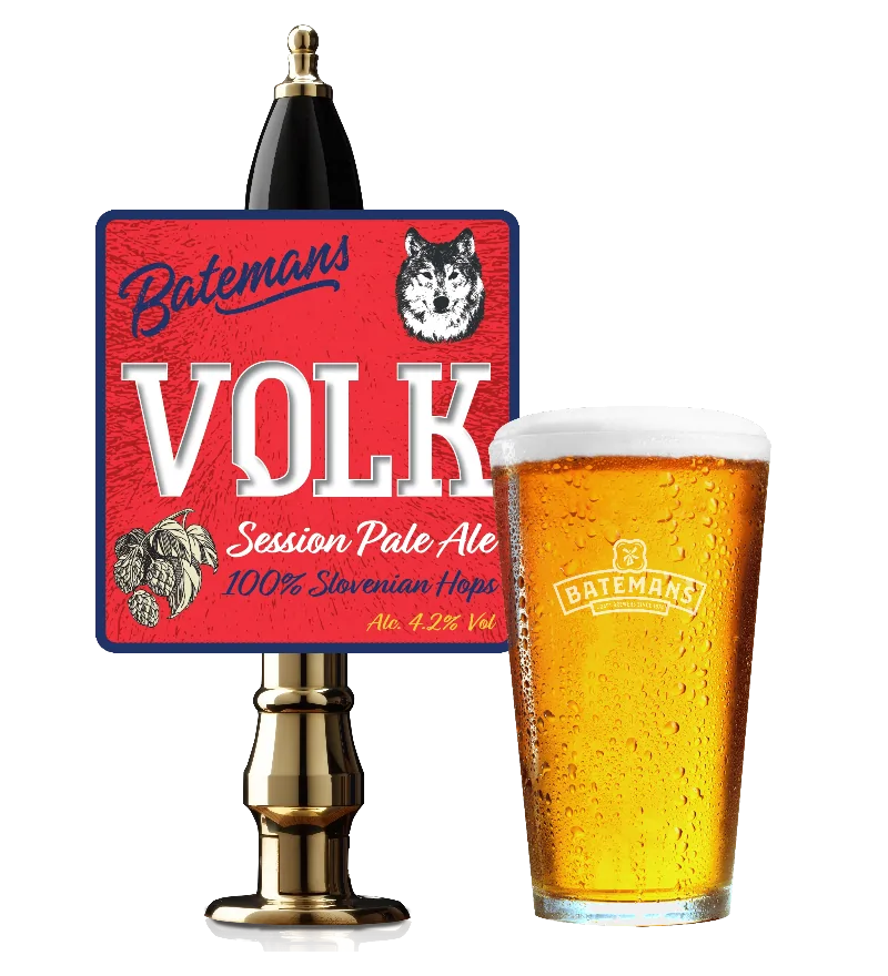 Batemans Volk 4.2% ABV Session Pale Ale made with 100% Slovenian Hops