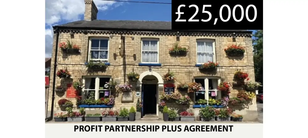 Butcher & Beast profit partnership plus agreement banner showing the front exterior of the property