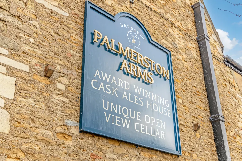 Palmerston Arms, Peterborough - Signage - Batemans Pub