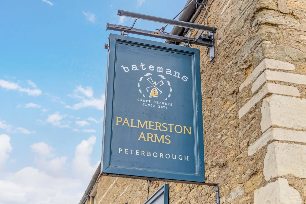 Palmerston Arms, Peterborough - Signage - Batemans Pub