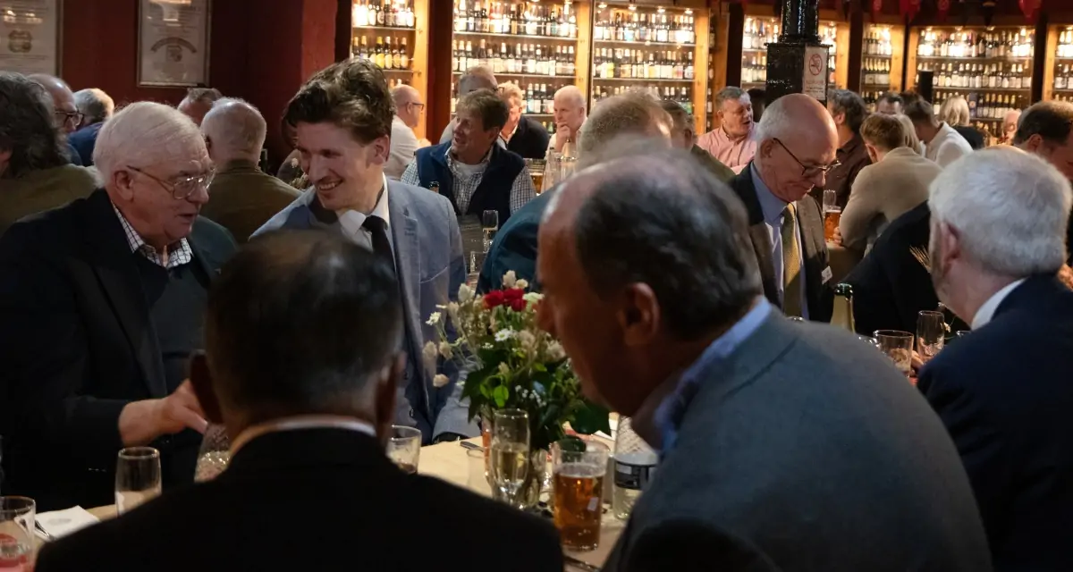 Batemans celebrate 150th anniversary with Brewers lunch - Guests enjoying a chat at the dinning tables.