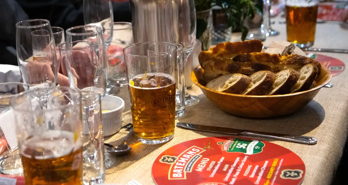 Batemans celebrate 150th anniversary with Brewers lunch - Delicious Lincolnshire Food served at the celebrations, washed down by a few pints of Batemans 5G.