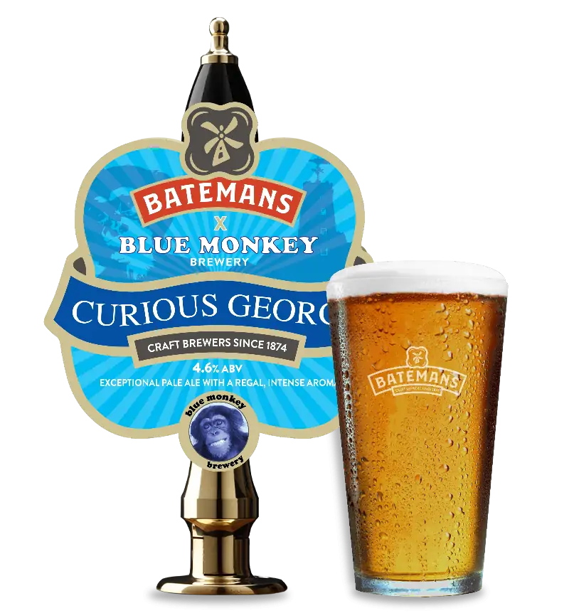 Batemans Brewery & Blue Monkey Brewery Collaboration Brew - Curious George