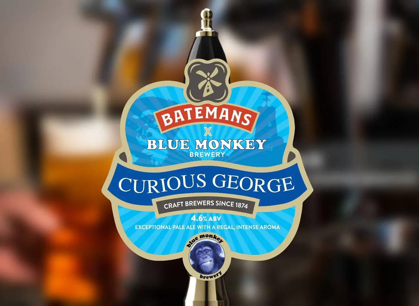 Batemans Brewery & Blue Monkey Brewery Collaboration Brew - Curious George
