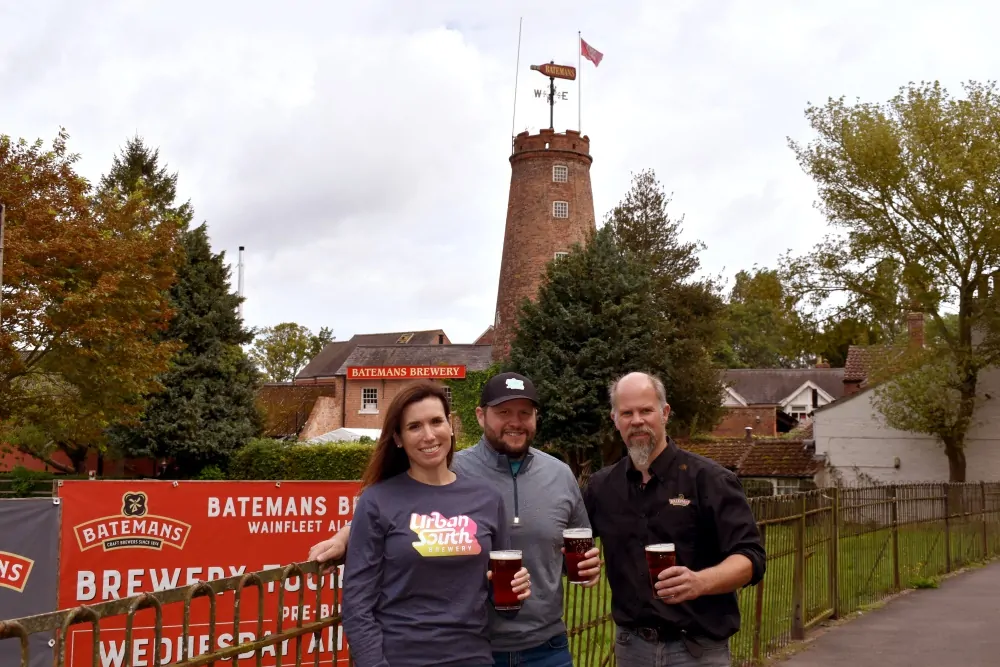 Urban South @ Batemans Brewery brewing Who Dat - Kyle & Brittany & Kyle Huling with Buster Grant