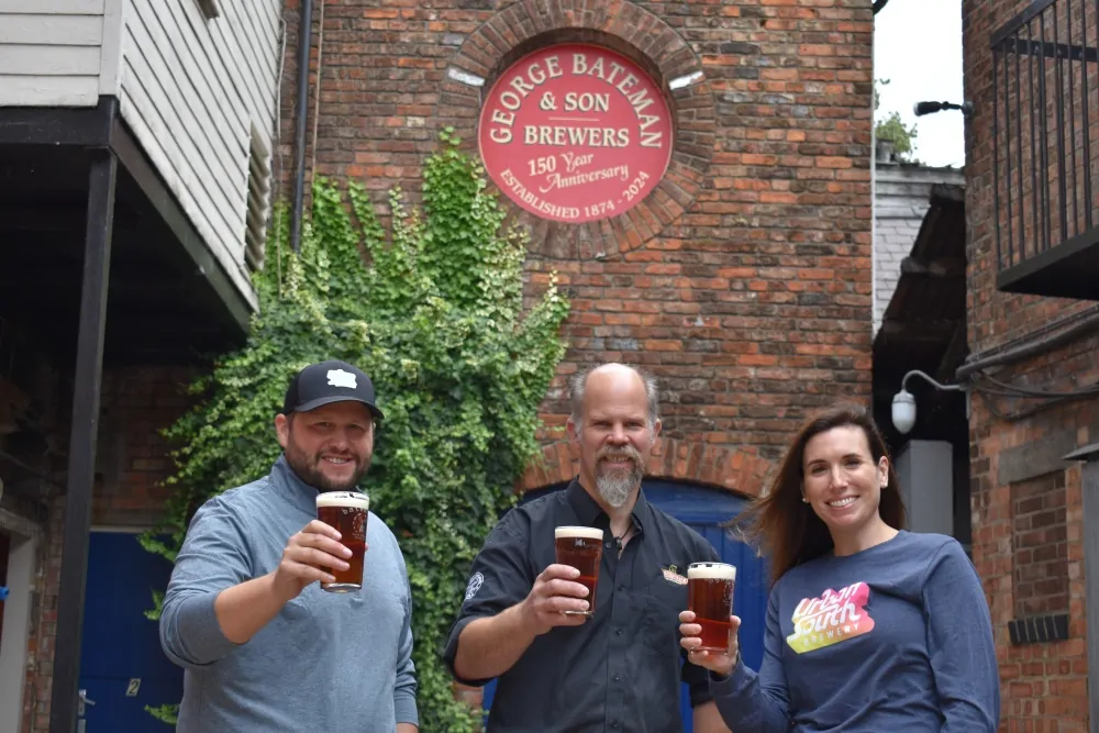 Urban South @ Batemans Brewery brewing Who Dat - Kyle Huling, Buster Grant and Brittany Huling