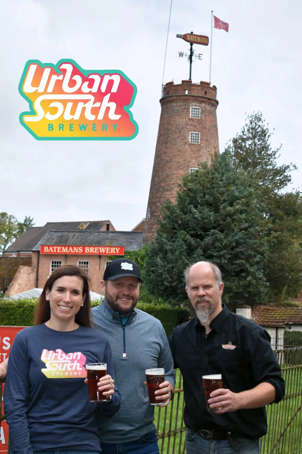 Urban South @ Batemans Brewery brewing Who Dat - Kyle & Brittany & Kyle Huling with Buster Grant