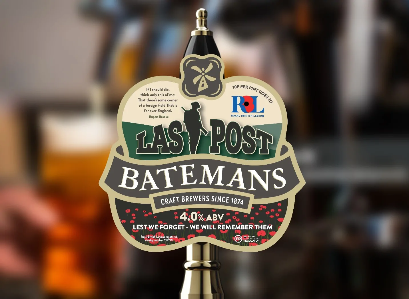 Batemans Last Post 4.0% ABV Session Golden Ale supporting the Royal British Legion - Small Feature Image