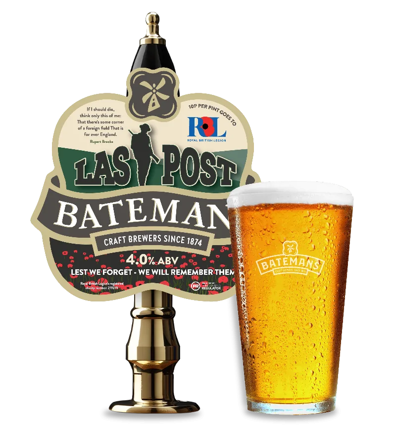 Batemans Last Post 4.0% ABV Session Golden Ale supporting the Royal British Legion