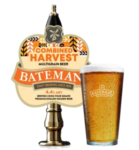 Batemans Combined Harvest 4.4% ABV Multigrain Deep Golden Beer
