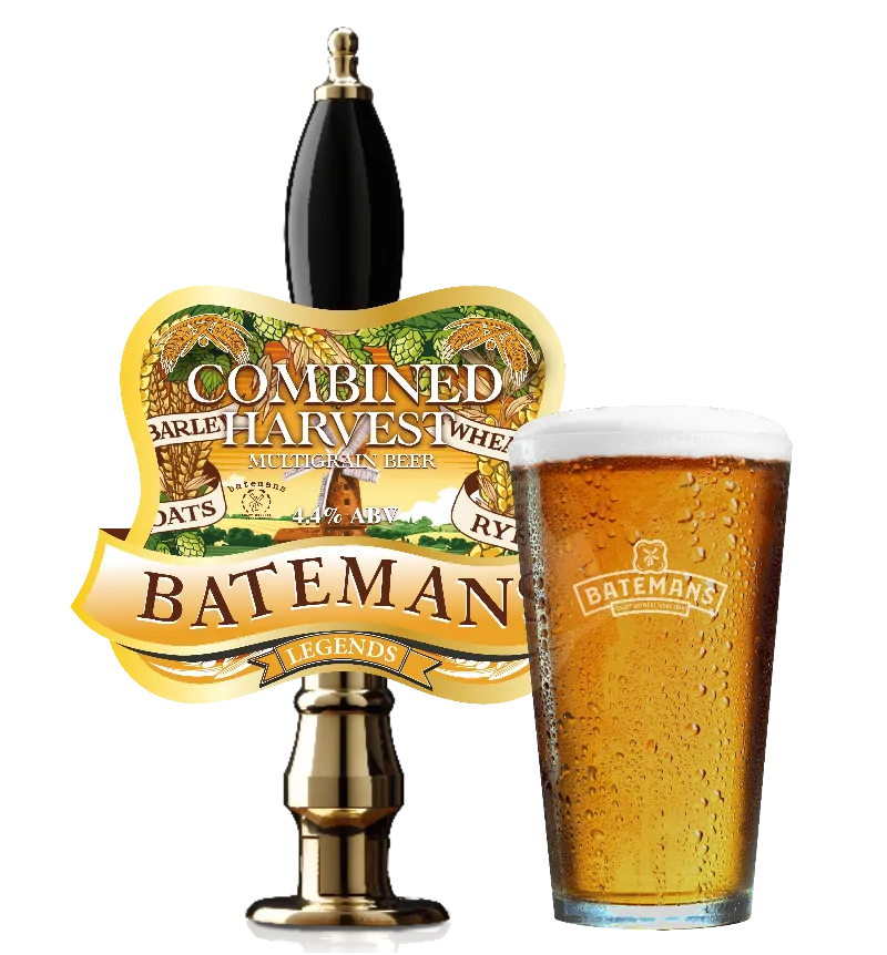 Batemans Combined Harvest 4.4% ABV Multigrain Deep Golden Beer