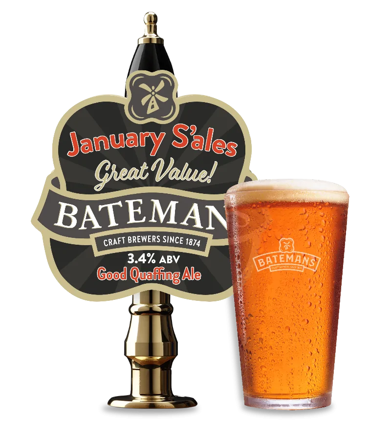 Batemans January Sales 3.4% ABV Light Amber Beer