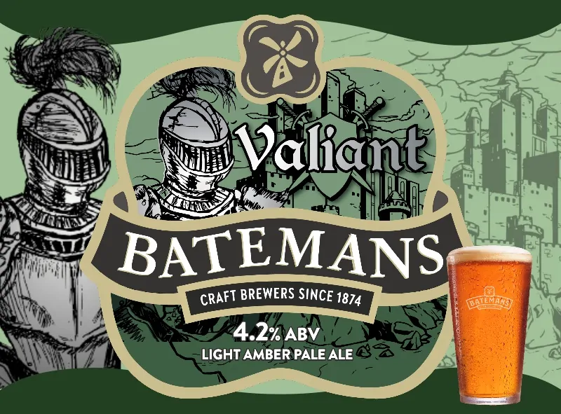 Batemans Valiant - Light amber Pale Ale - The Noble Beer for Modern-Day Knights!