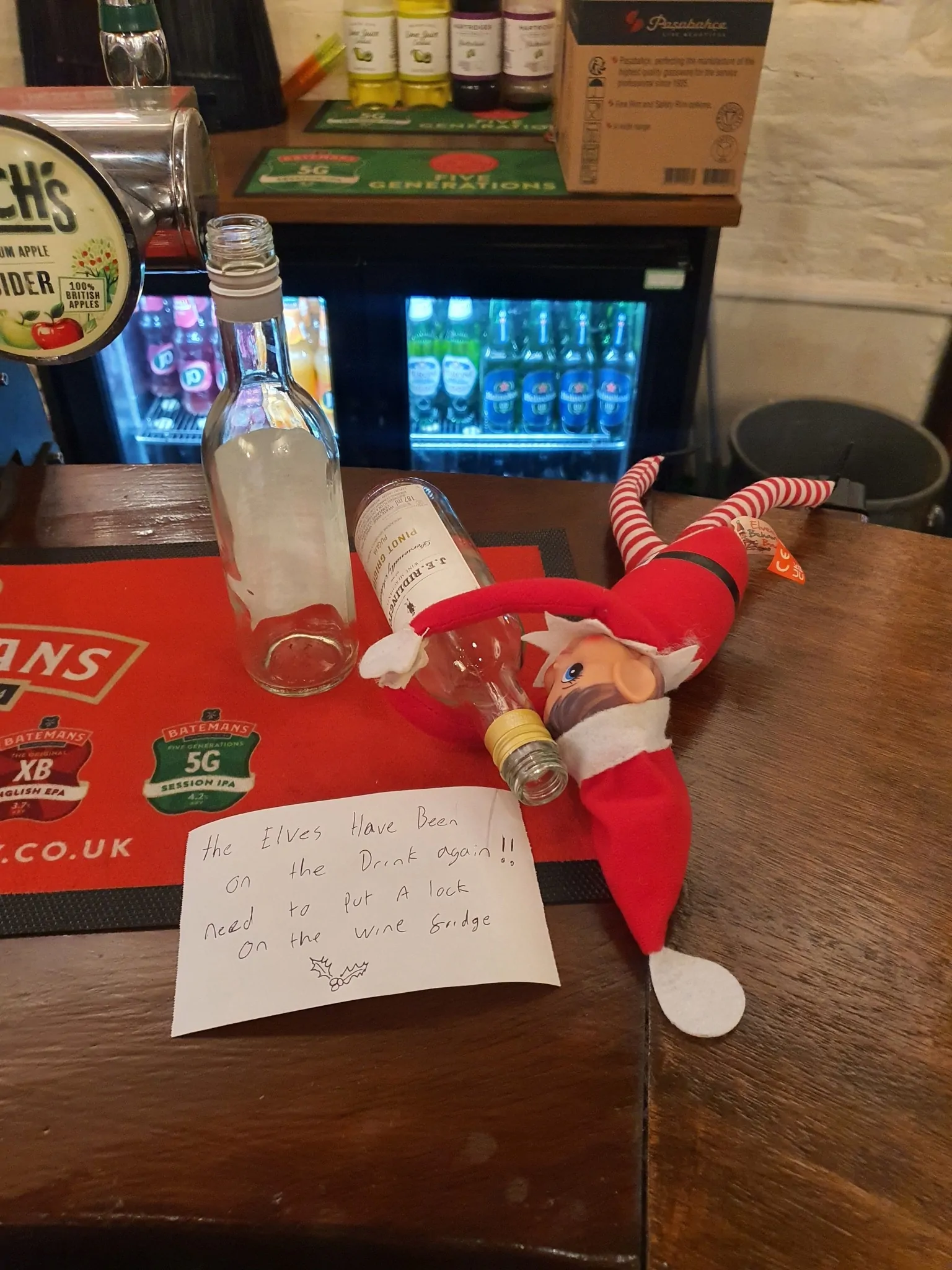 Naughty Elves at Batemans Brewery