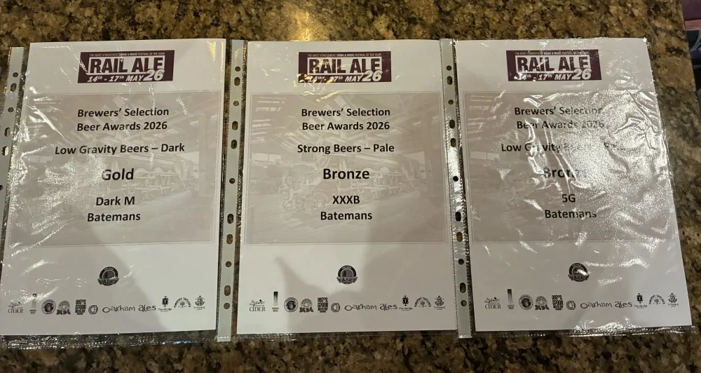 Rail Ale Festival 2026 Award Certificates