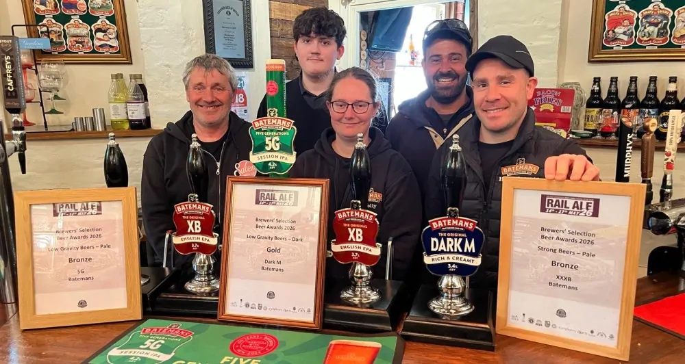 Rail Ale Festival Beer 2026 - Brewing Team with Triple Awards!